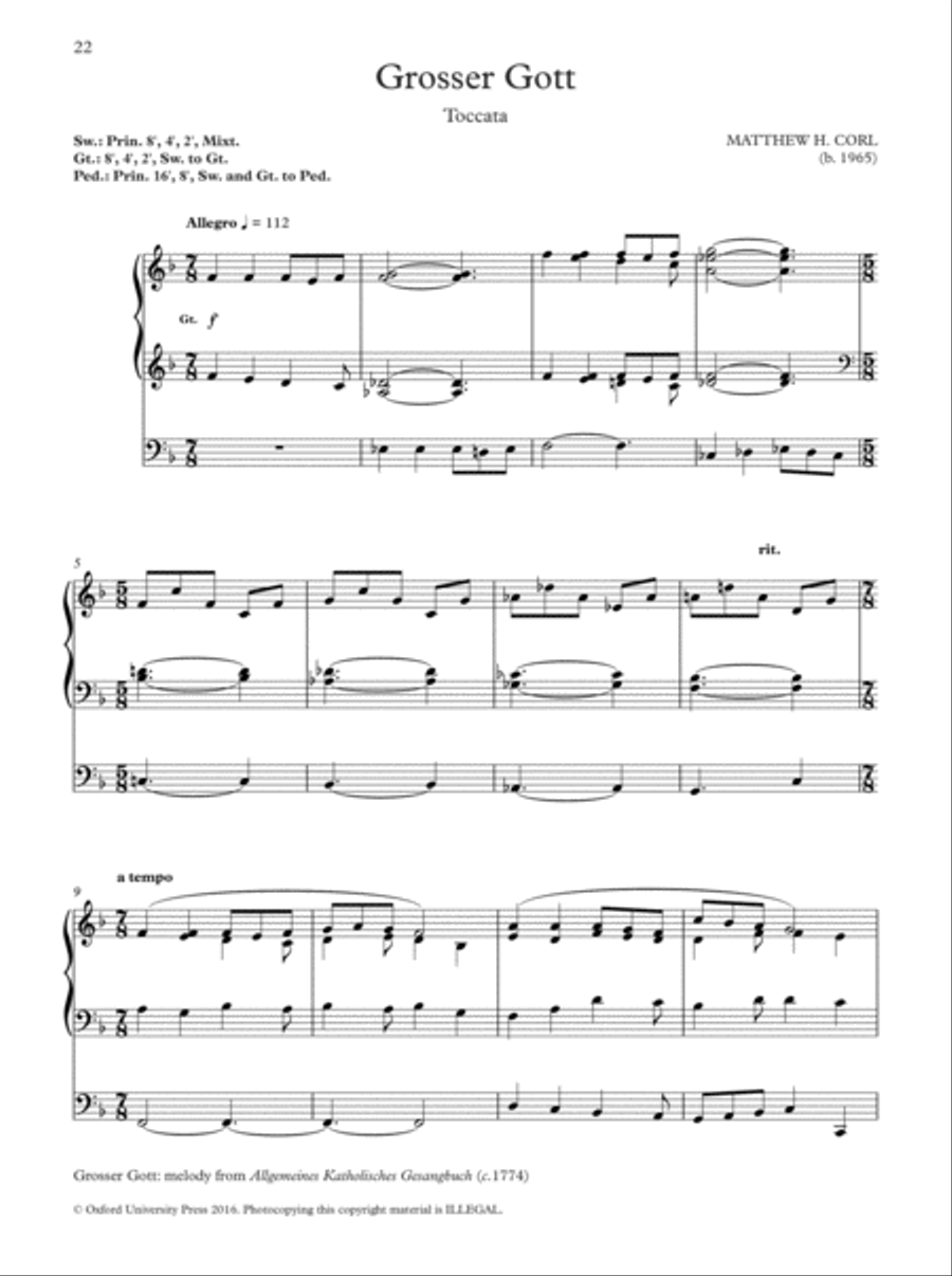 Oxford Hymn Settings for Organists: Pentecost and Trinity Organ Solo scores gallery preview page 4