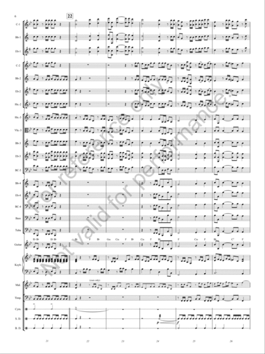 Hallelujah Chorus Concert Band scores gallery preview page 5