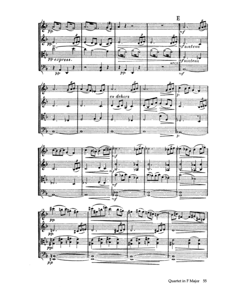 Ravel - String Quartet in F major (score)