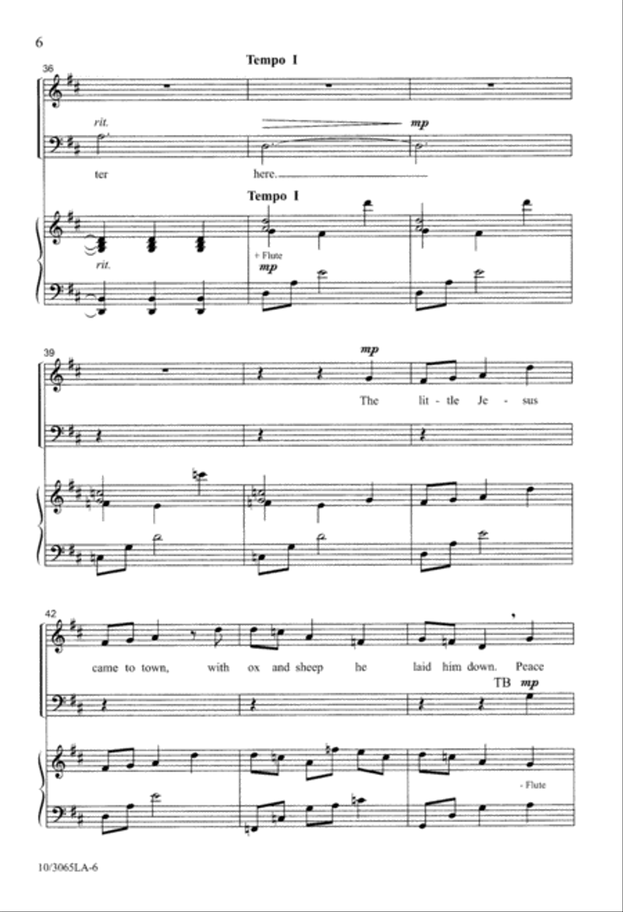 Little Jesus 4-Part scores gallery preview page 6