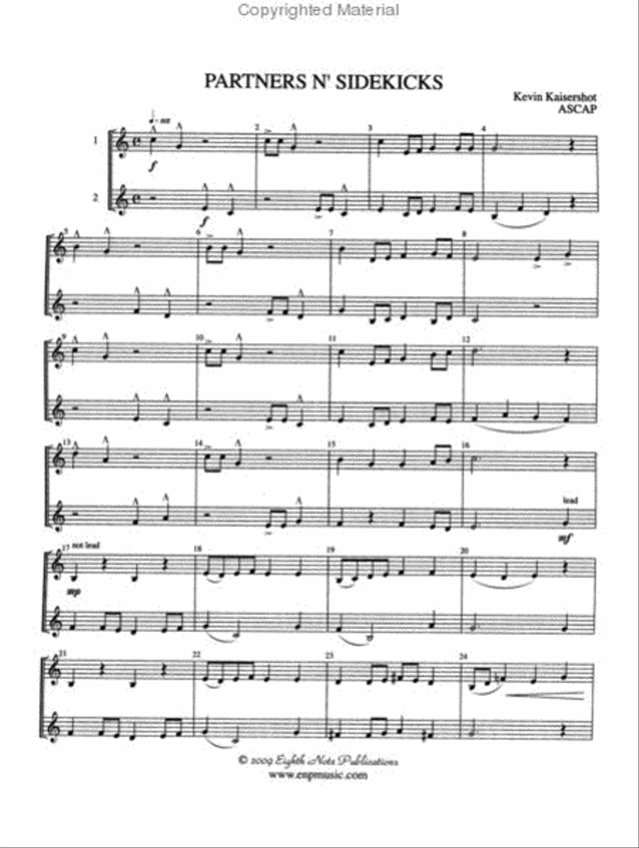 Partners n' Sidekicks Trumpet Duet scores gallery preview page 2