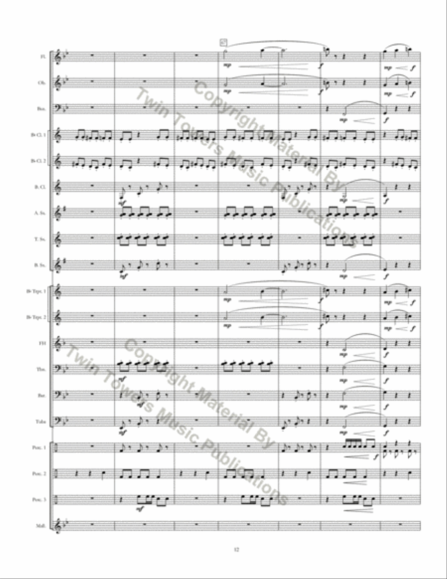 Running With Scissors Concert Band scores gallery preview page 13