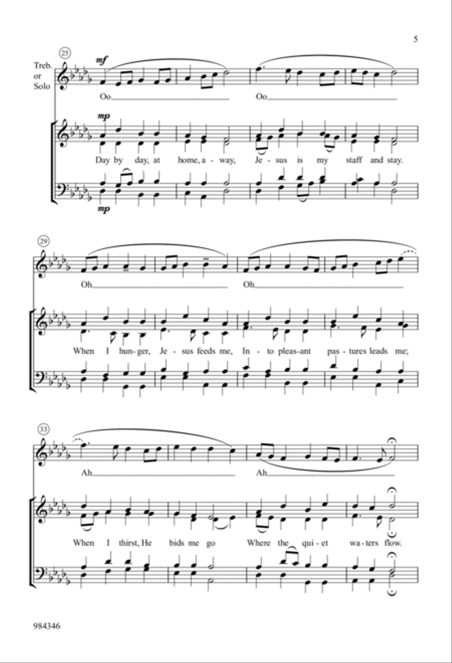 I Am Jesus' Little Lamb (Costello) 4-Part scores gallery preview page 4