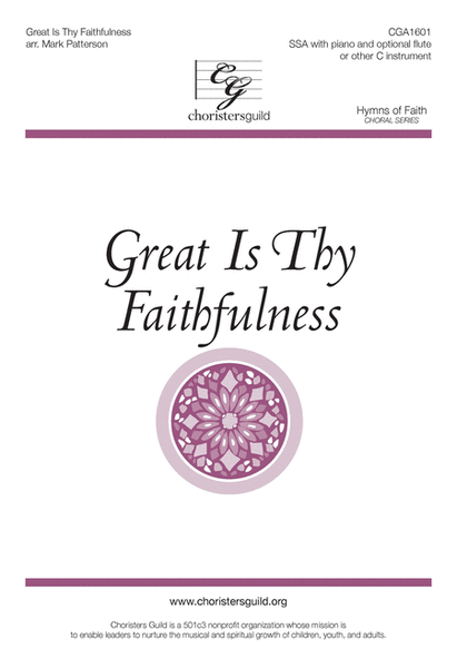 Great Is Thy Faithfulness (SSA) image number null