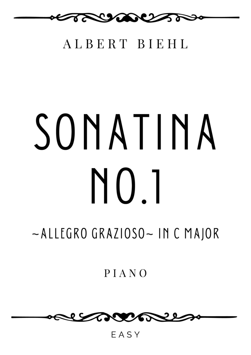 Biehl - Sonatina No. 1 Op. 57 in C Major (Allegro Grazioso) - Easy image number null