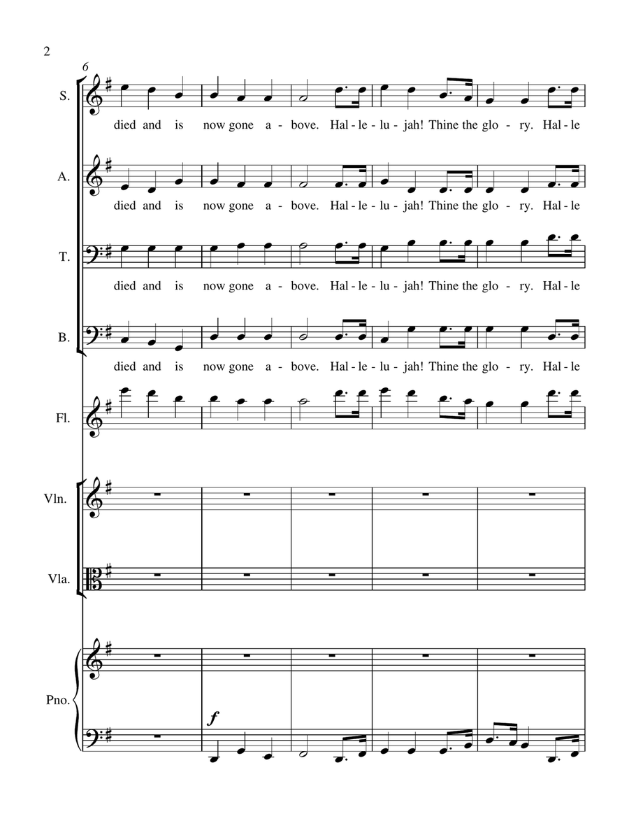 Revive Us Again - #3 of 5 in my Suite of Hymns 4-Part scores gallery preview page 2