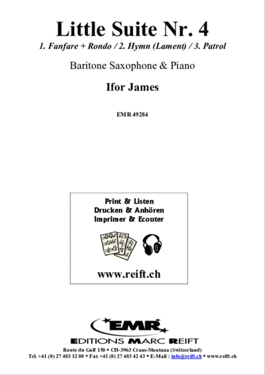 Little Suite No. 4 Baritone Saxophone scores gallery preview page 2