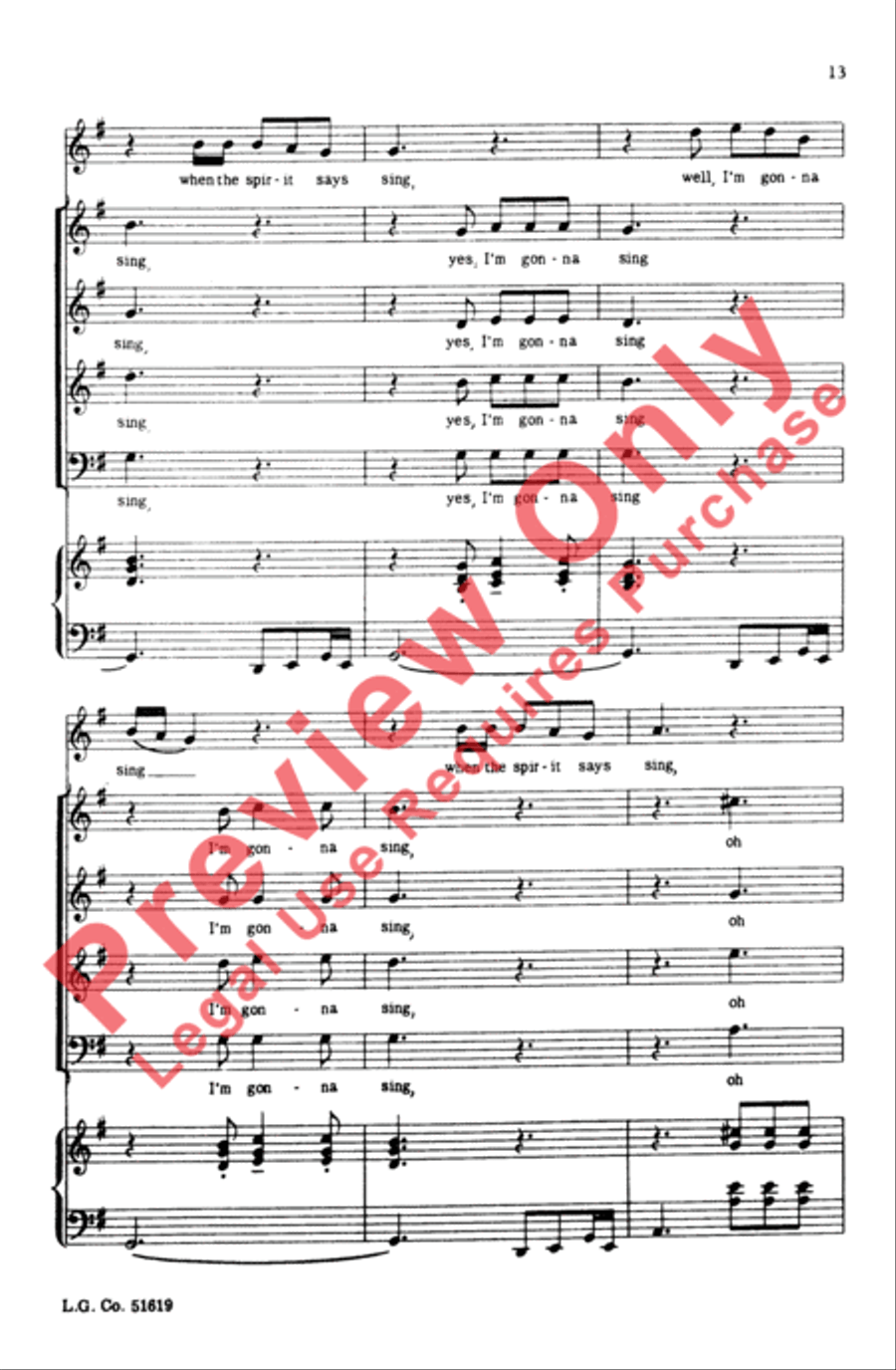 Obey the Spirit of the Lord 4-Part scores gallery preview page 13