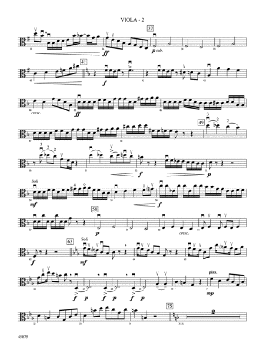 Swamp Thang: Viola String Orchestra scores gallery preview page 2