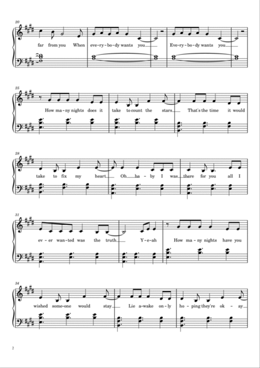 Infinity Easy Piano scores gallery preview page 2