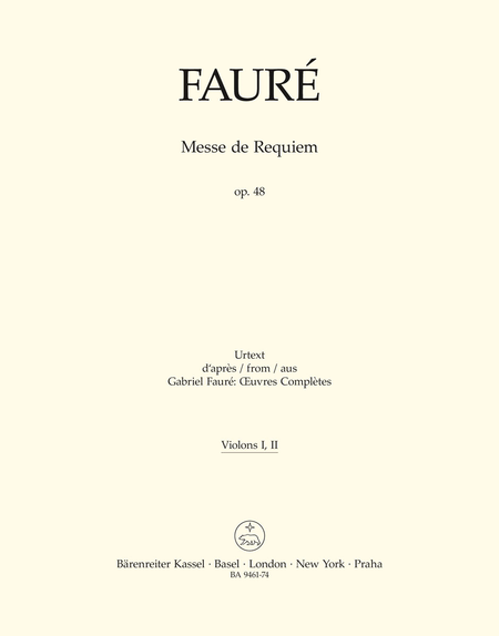 Messe de Requiem, Op. 48 (violin 1/2)