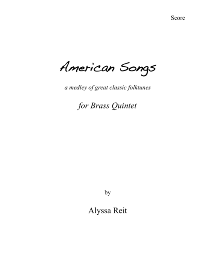 American Soings Brass Ensemble scores gallery preview page 1