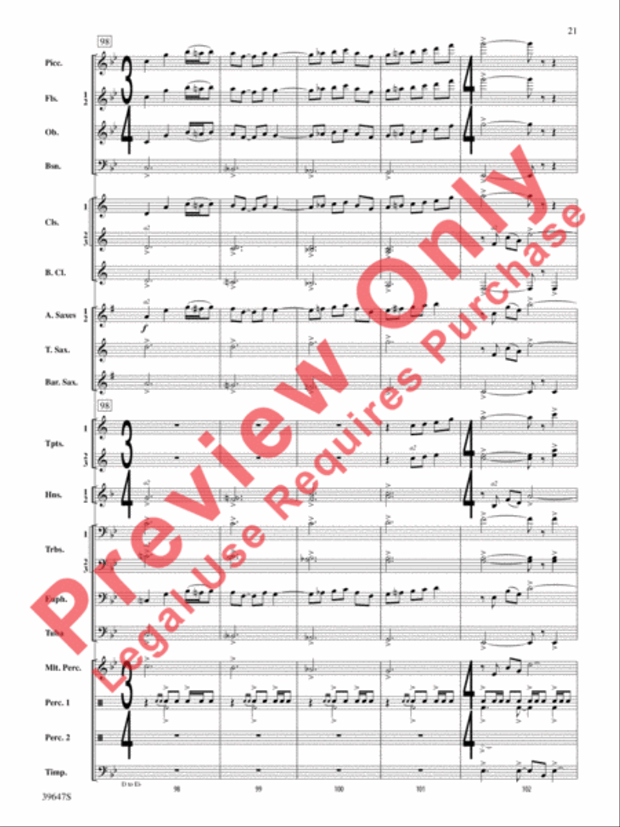 Oak Island Odyssey Oak Island Odyssey Concert Band scores gallery preview page 22