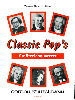 Book cover for Classic pops for string quartet