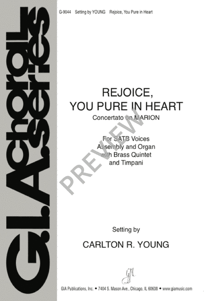 Rejoice, You Pure in Heart image number null