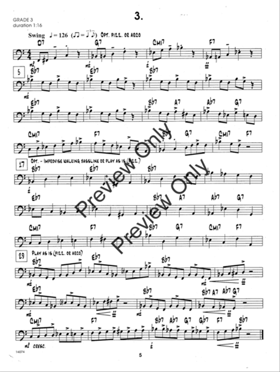 Jazz Solos For Bass, Volume 1 Double Bass scores gallery preview page 5