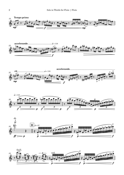 Solo in Thirds, for Flute image number null