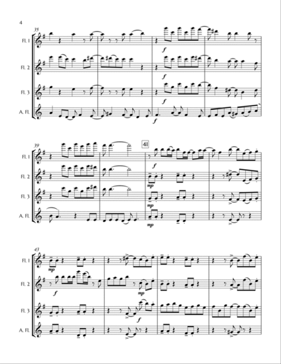 We Don't Talk About Bruno Woodwind Quartet scores gallery preview page 5