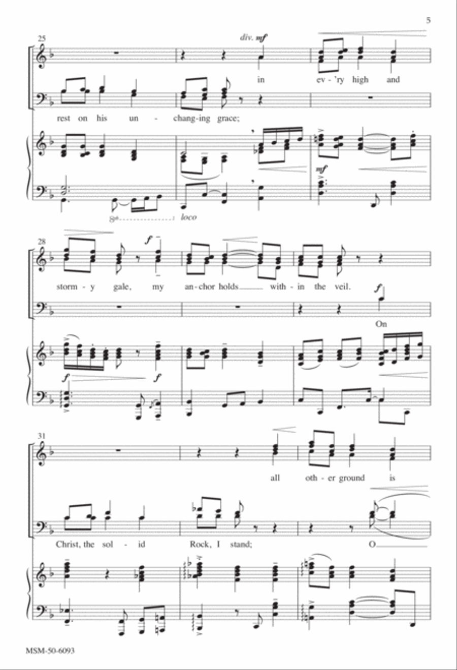 My Hope Is Built Divisi scores gallery preview page 5