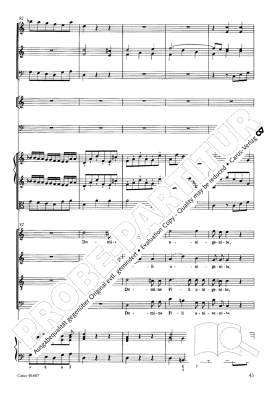 Mass in time of war (Missa in tempore belli) 4-Part scores gallery preview page 54