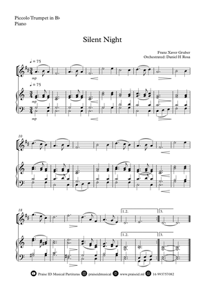 Silent Night - Christmas Carol - Piccolo Trumpet and Piano