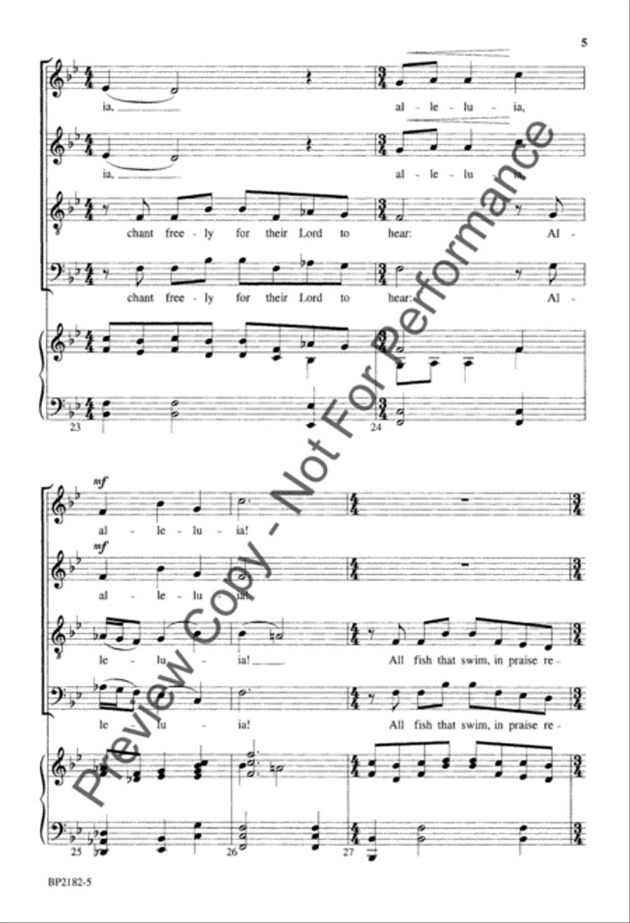 Creation Sings Creation Sings 4-Part scores gallery preview page 6