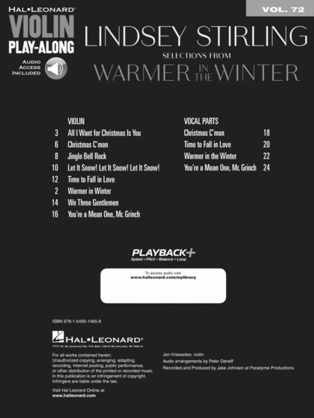 Lindsey Stirling - Selections from Warmer in the Winter image number null