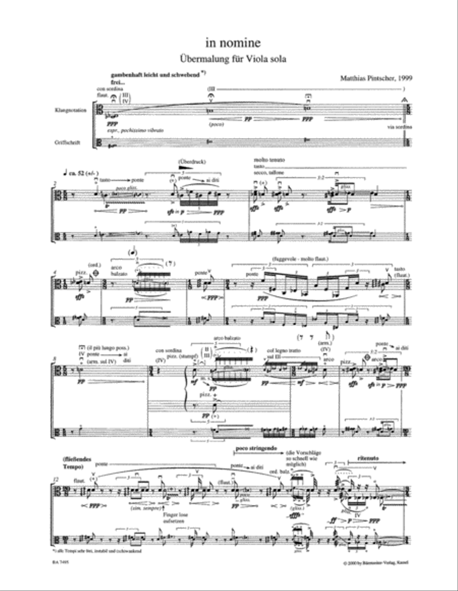 in nomine (1999) Viola Solo scores gallery preview page 2