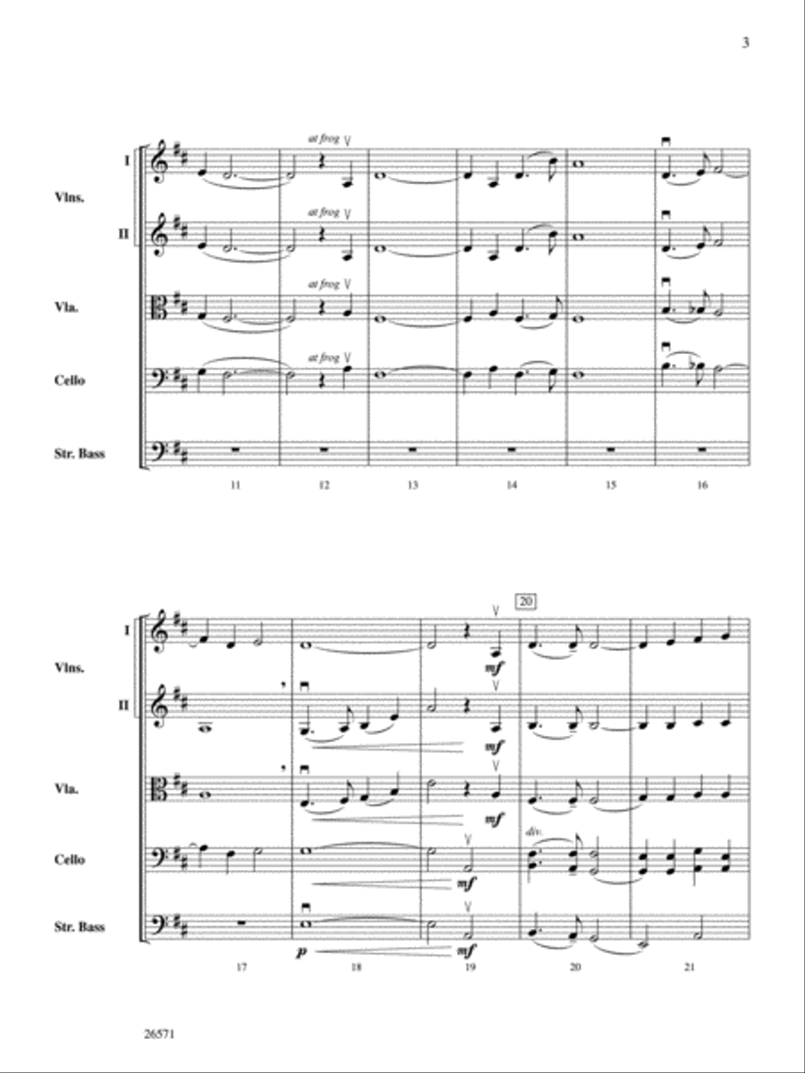 Shenandoah String Orchestra scores gallery preview page 3