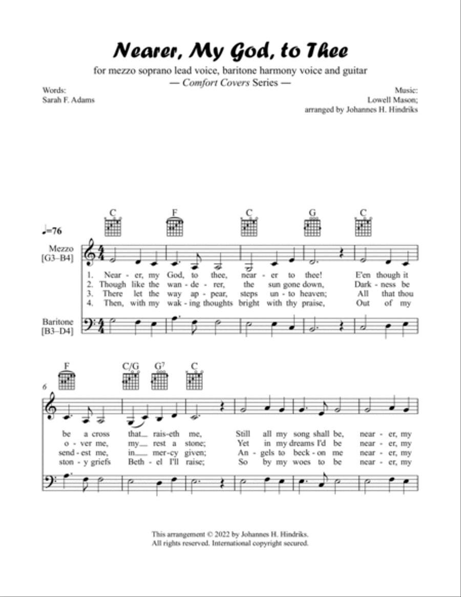Nearer, My God, to Thee Piano scores gallery preview page 2