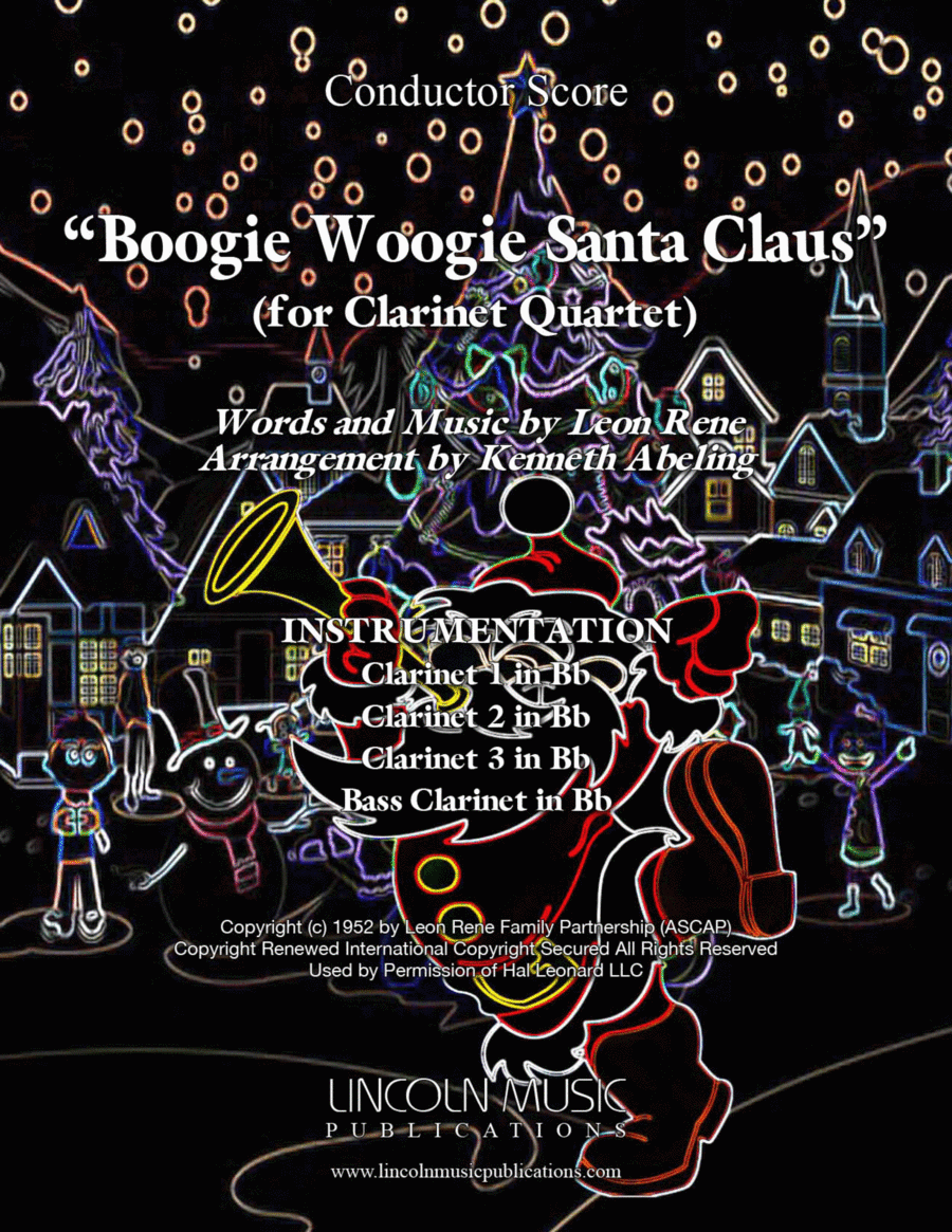 Boogie Woogie Santa Claus Woodwind Ensemble scores gallery preview page 1