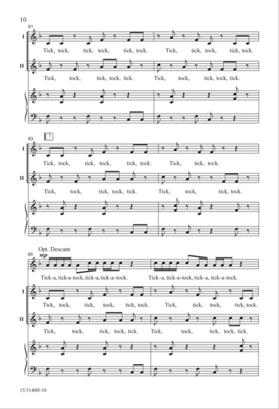 Just Like Clockwork! 2-Part scores gallery preview page 11