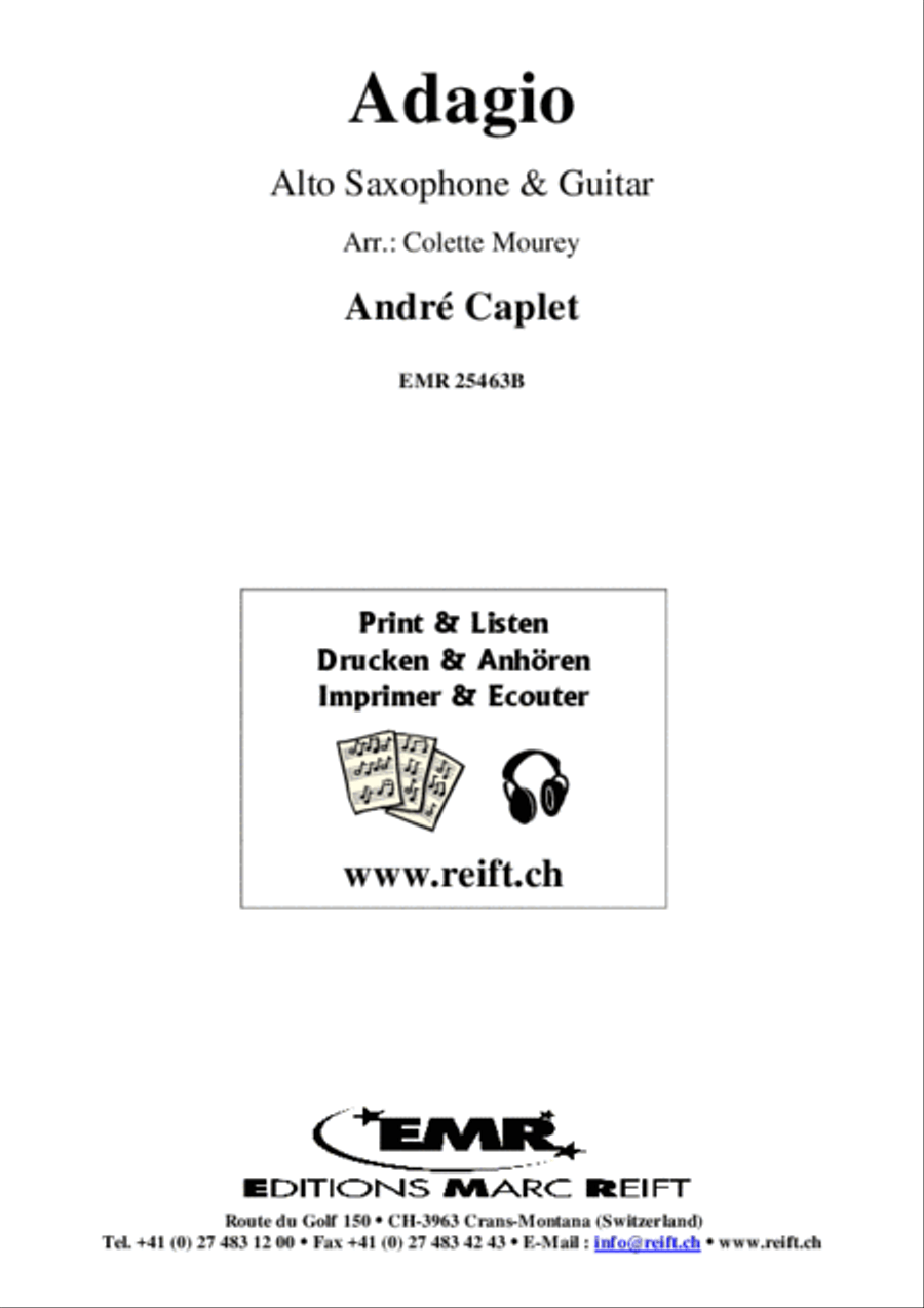 Adagio Alto Saxophone scores gallery preview page 2