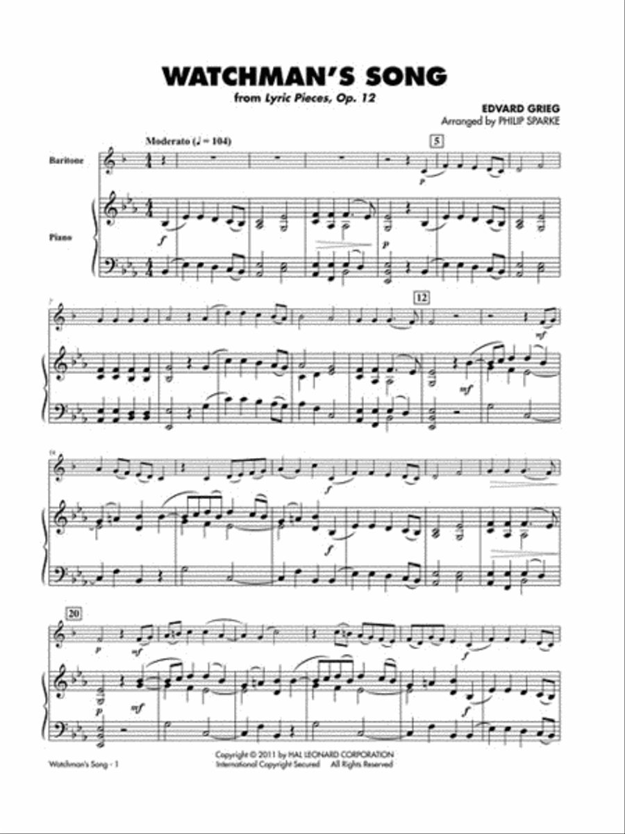 Classical Solos for Baritone T.C. Baritone Horn TC scores gallery preview page 5