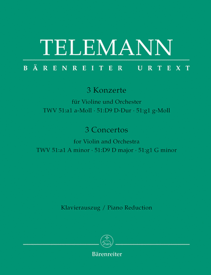 3 Concertos For Violin