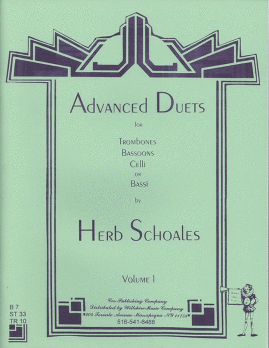 Advanced Duets for Lower Voices Instruments Vol. 1