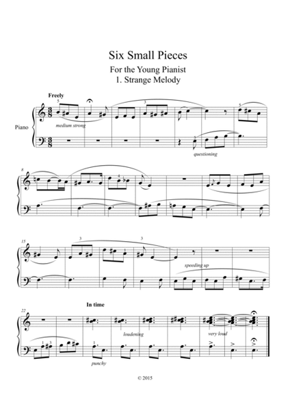 Six Small Pieces for the young pianist
