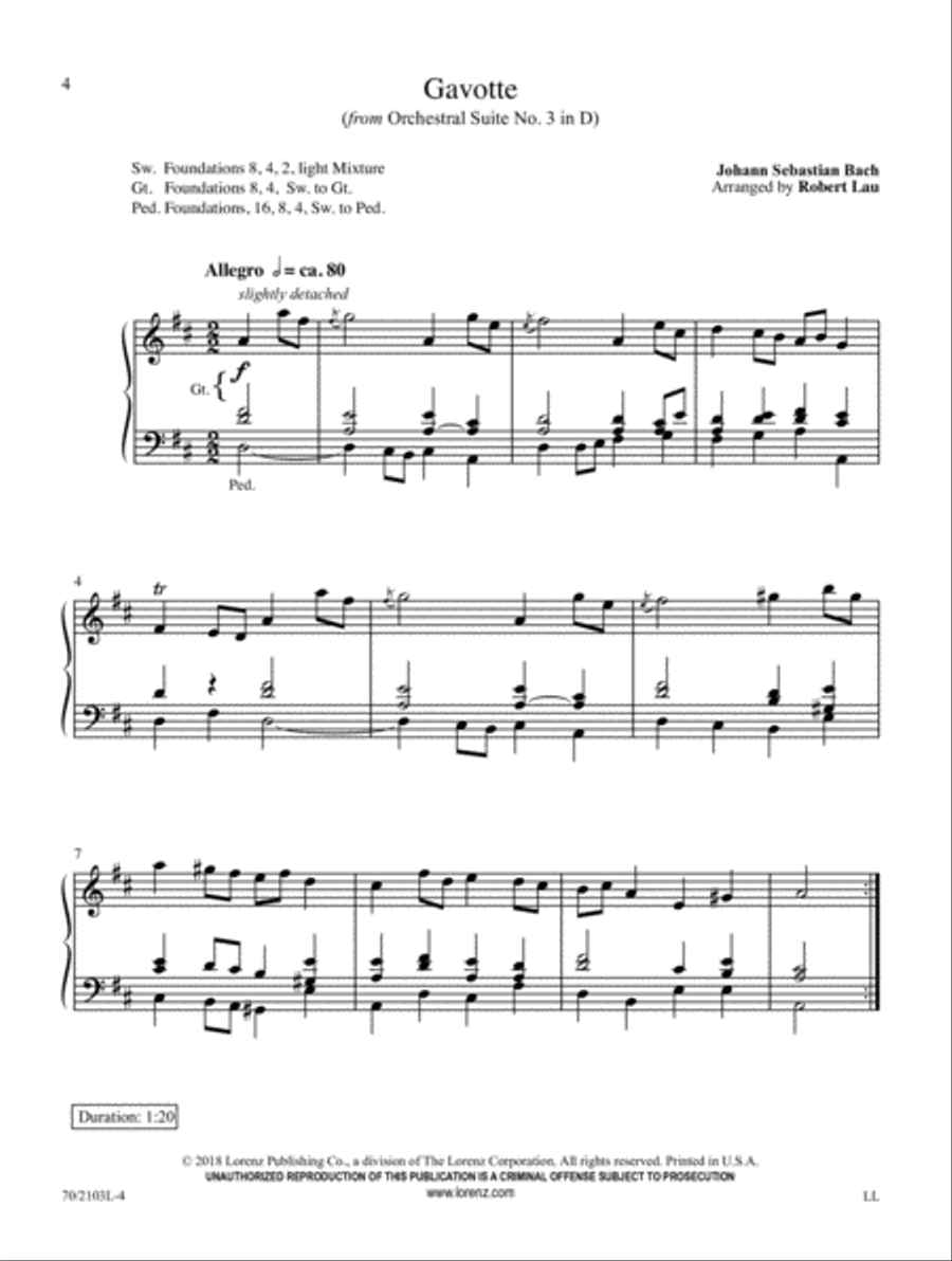 Easy Classics Arranged for Organ Organ Solo scores gallery preview page 3