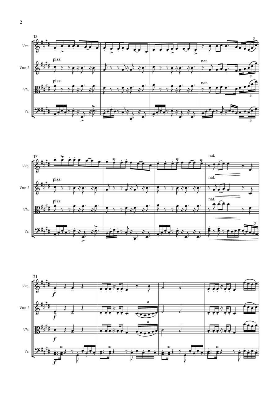 Anti-Hero String Quartet scores gallery preview page 2