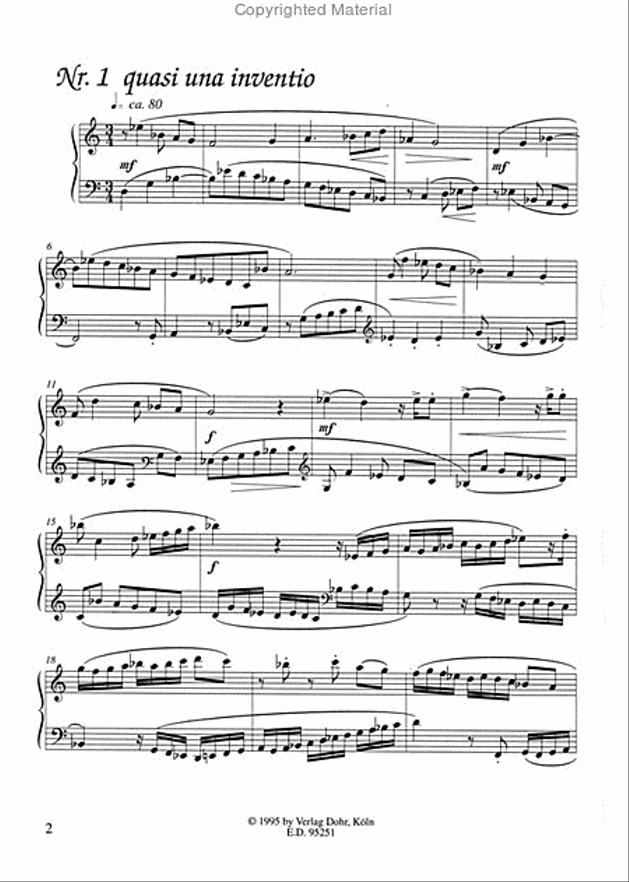 Fünf Handstücke für Klavier (1992) Piano Solo scores gallery preview page 2