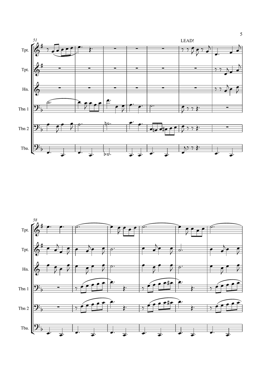 Washington Post Washington Post Brass Ensemble scores gallery preview page 5