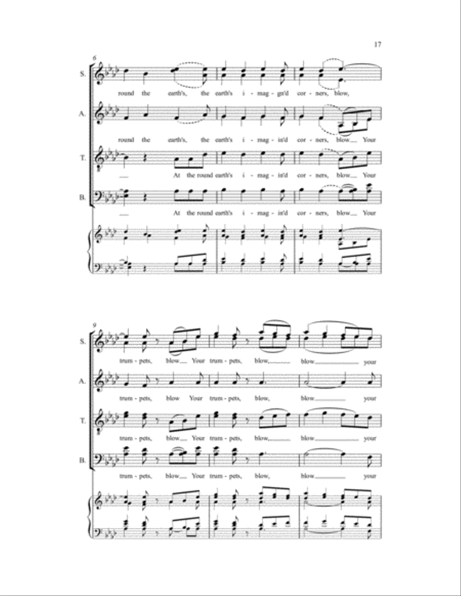 Three Metaphysical Motets 4-Part scores gallery preview page 20