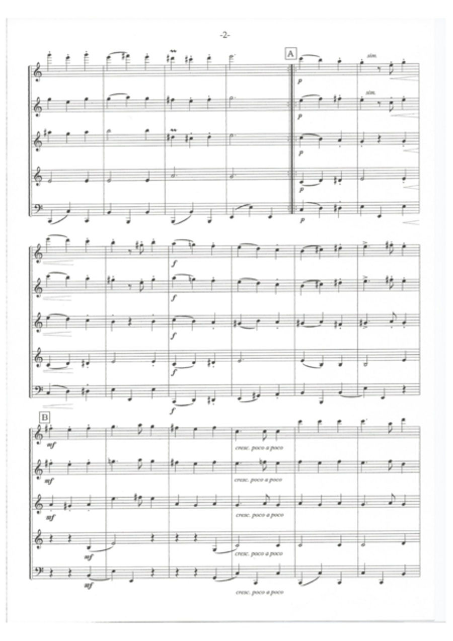 Brahms German Dances Brahms German Dances Woodwind Quintet scores gallery preview page 3