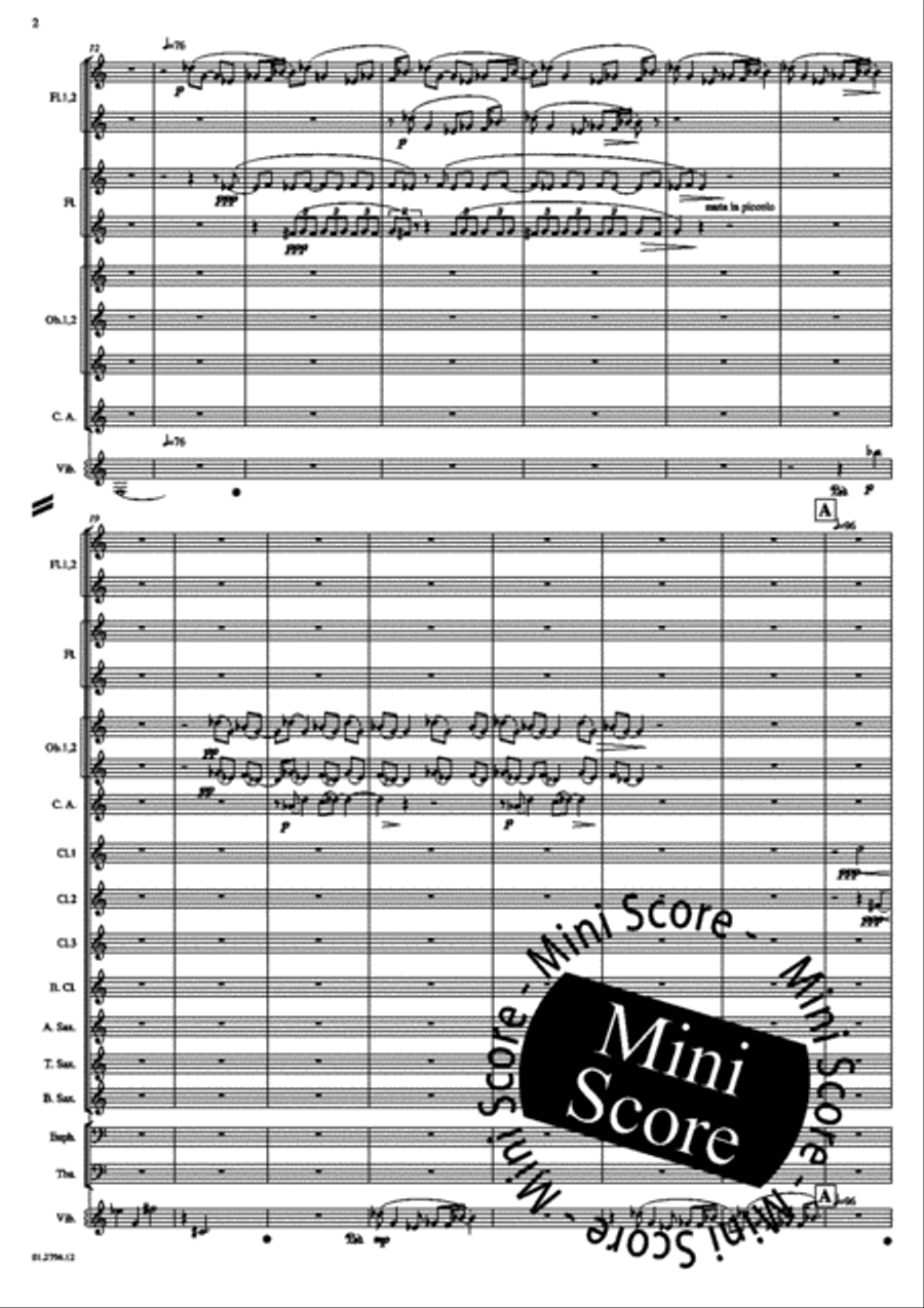 Concerto for Percussion and Band Concert Band scores gallery preview page 6