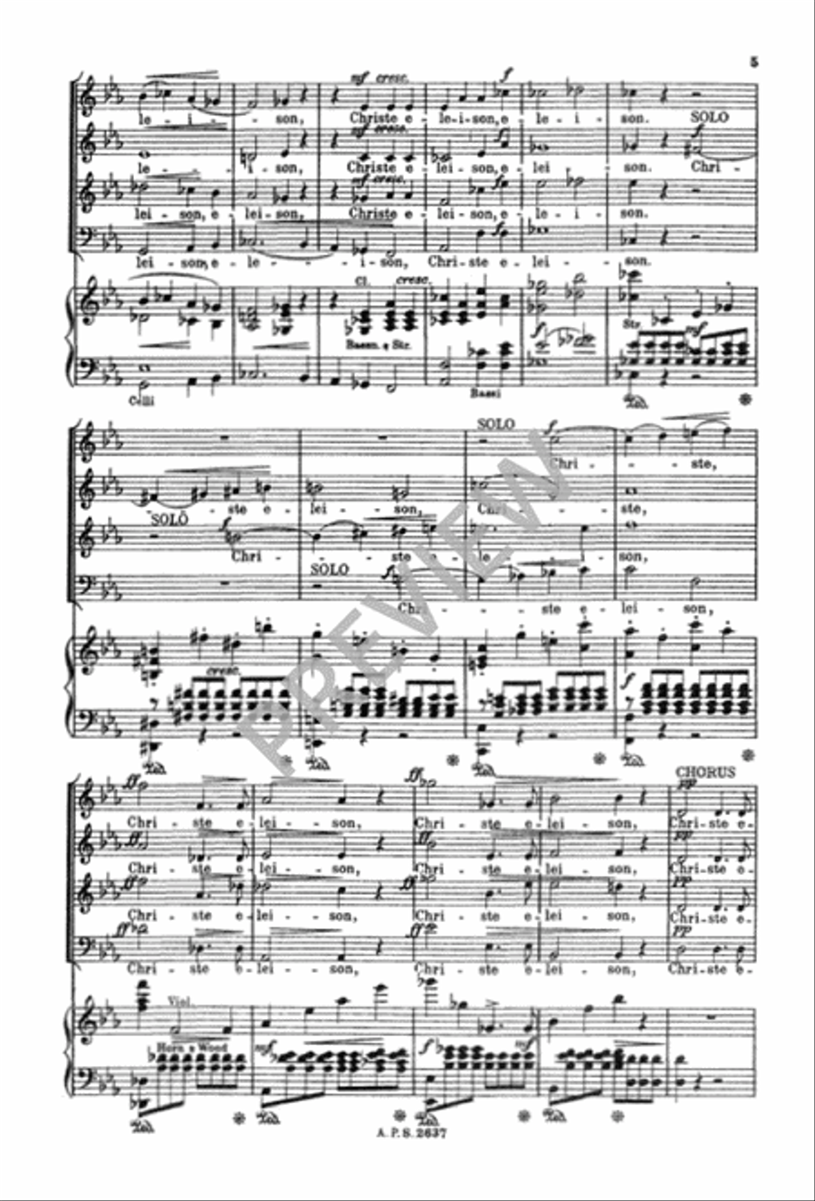 Mass in E-flat Mass in E-flat 4-Part scores gallery preview page 9