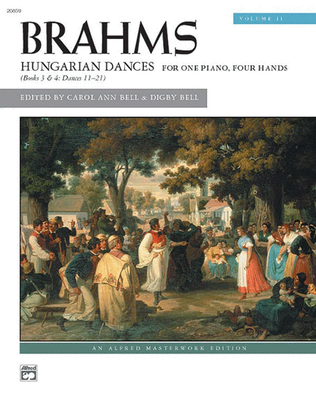 Book cover for Brahms -- Hungarian Dances, Volume 2