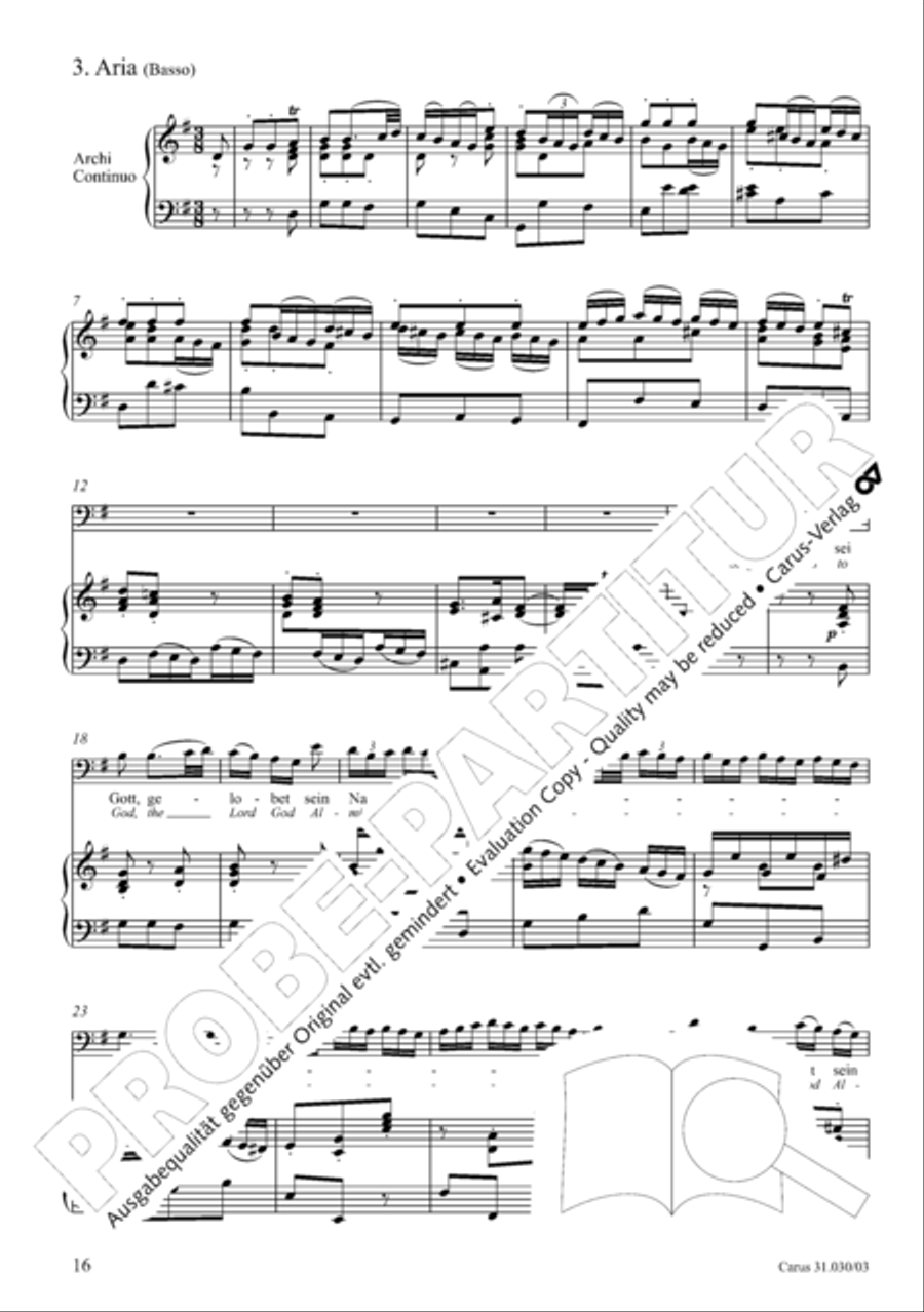 Joyful be, O ransomed flock (Freue dich, erloste Schar) 4-Part scores gallery preview page 17