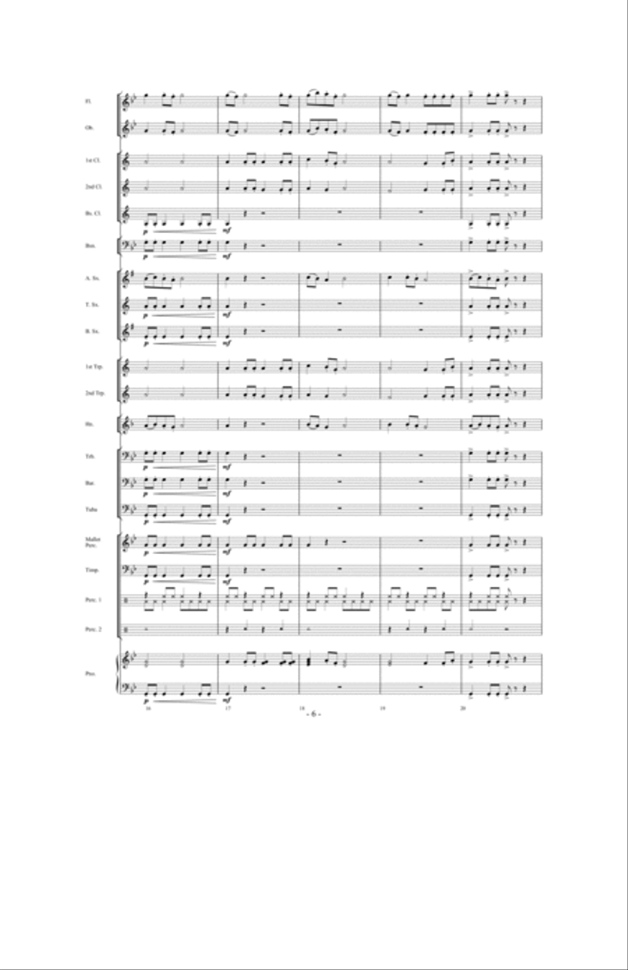 Storm Clouds Storm Clouds Concert Band scores gallery preview page 5