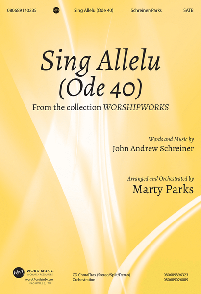Sing Allelu (Ode 40) - Orchestration