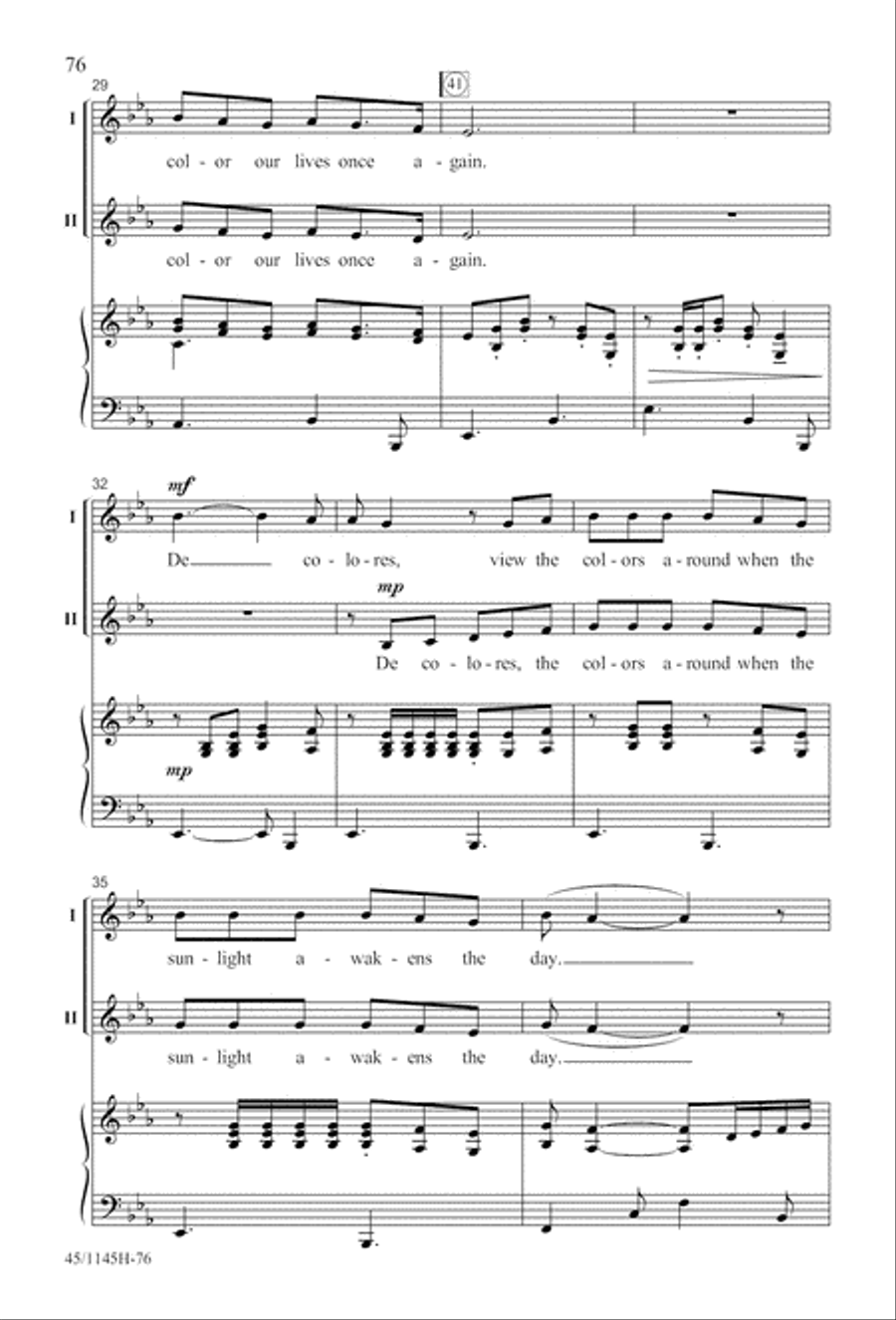 We Sing the World Around 2-Part scores gallery preview page 77
